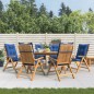 vidaXL Gartenstühle mit Kissen 6 Stk. Massivholz Teak vidaXL Gartenstühle mit Kissen 6 Stk. Massivholz Teak