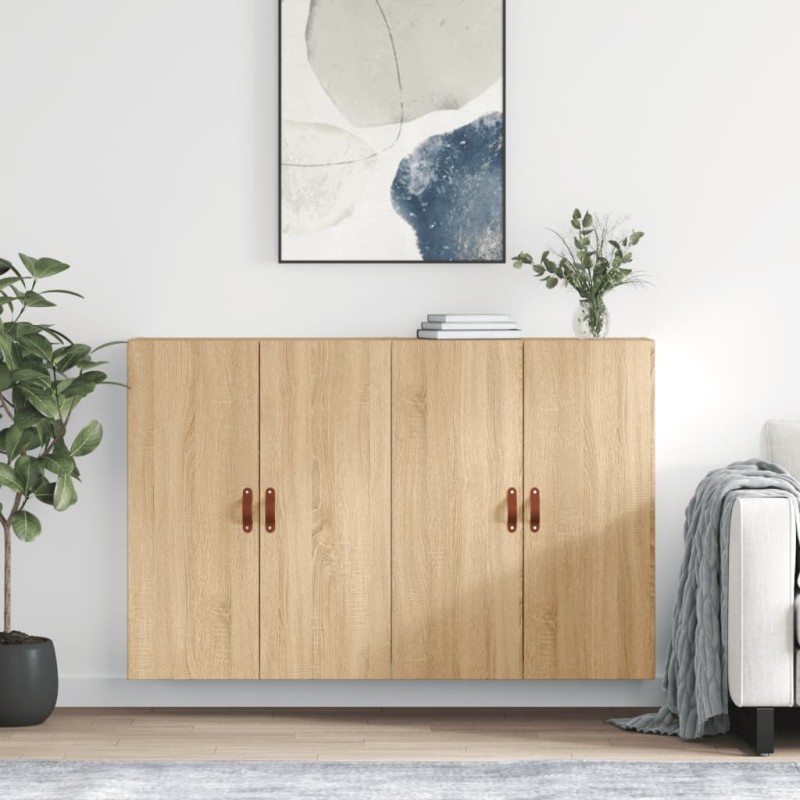vidaXL Wandschränke 2 Stk. Sonoma-Eiche 69,5x34x90 cm vidaXL Wandschränke 2 Stk. Sonoma-Eiche 69,5x34x90 cm