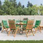 vidaXL Gartenstühle mit Kissen 6 Stk. Massivholz Teak vidaXL Gartenstühle mit Kissen 6 Stk. Massivholz Teak