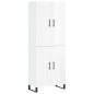 vidaXL Highboard Hochglanz-Weiß 69,5x34x180 cm Holzwerkstoff vidaXL Highboard Hochglanz-Weiß 69,5x34x180 cm Holzwerkstoff