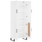 vidaXL Highboard Hochglanz-Weiß 69,5x34x180 cm Holzwerkstoff vidaXL Highboard Hochglanz-Weiß 69,5x34x180 cm Holzwerkstoff