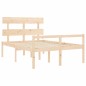 vidaXL Seniorenbett mit Kopfteil 140x200 cm Massivholz vidaXL Seniorenbett mit Kopfteil 140x200 cm Massivholz