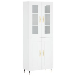 vidaXL Highboard Weiß 69,5x34x180 cm Holzwerkstoff
