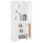vidaXL Highboard Weiß 69,5x34x180 cm Holzwerkstoff vidaXL Highboard Weiß 69,5x34x180 cm Holzwerkstoff