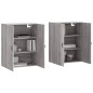 vidaXL Wandschränke 2 Stk. Grau Sonoma 69,5x34x90 cm vidaXL Wandschränke 2 Stk. Grau Sonoma 69,5x34x90 cm
