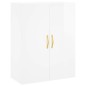vidaXL Highboard Hochglanz-Weiß 69,5x34x180 cm Holzwerkstoff vidaXL Highboard Hochglanz-Weiß 69,5x34x180 cm Holzwerkstoff