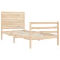 vidaXL Massivholzbett mit Kopfteil 90x200 cm vidaXL Massivholzbett mit Kopfteil 90x200 cm