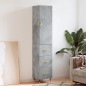 vidaXL Highboard Betongrau 34,5x34x180 cm Holzwerkstoff vidaXL Highboard Betongrau 34,5x34x180 cm Holzwerkstoff