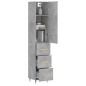 vidaXL Highboard Betongrau 34,5x34x180 cm Holzwerkstoff vidaXL Highboard Betongrau 34,5x34x180 cm Holzwerkstoff