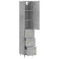 vidaXL Highboard Betongrau 34,5x34x180 cm Holzwerkstoff vidaXL Highboard Betongrau 34,5x34x180 cm Holzwerkstoff