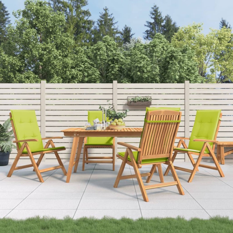 vidaXL Gartenstühle mit Kissen 4 Stk. Massivholz Teak vidaXL Gartenstühle mit Kissen 4 Stk. Massivholz Teak