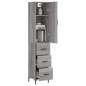 vidaXL Highboard Grau Sonoma 34,5x34x180 cm Holzwerkstoff vidaXL Highboard Grau Sonoma 34,5x34x180 cm Holzwerkstoff