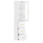 vidaXL Highboard Hochglanz-Weiß 34,5x34x180 cm Holzwerkstoff vidaXL Highboard Hochglanz-Weiß 34,5x34x180 cm Holzwerkstoff