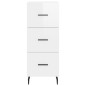 vidaXL Highboard Hochglanz-Weiß 34,5x34x180 cm Holzwerkstoff vidaXL Highboard Hochglanz-Weiß 34,5x34x180 cm Holzwerkstoff