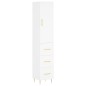 vidaXL Highboard Weiß 34,5x34x180 cm Holzwerkstoff vidaXL Highboard Weiß 34,5x34x180 cm Holzwerkstoff