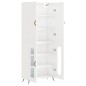 vidaXL Highboard Hochglanz-Weiß 69,5x34x180 cm Holzwerkstoff vidaXL Highboard Hochglanz-Weiß 69,5x34x180 cm Holzwerkstoff