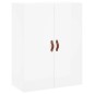 vidaXL Highboard Hochglanz-Weiß 69,5x34x180 cm Holzwerkstoff vidaXL Highboard Hochglanz-Weiß 69,5x34x180 cm Holzwerkstoff