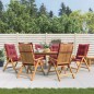 vidaXL Gartenstühle mit Kissen 6 Stk. Massivholz Teak vidaXL Gartenstühle mit Kissen 6 Stk. Massivholz Teak
