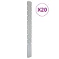 vidaXL Zaunpfosten 20 Stk. Silbern 240 cm Verzinkter Stahl vidaXL Zaunpfosten 20 Stk. Silbern 240 cm Verzinkter Stahl