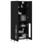 vidaXL Highboard Schwarz 69,5x34x180 cm Holzwerkstoff vidaXL Highboard Schwarz 69,5x34x180 cm Holzwerkstoff