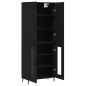 vidaXL Highboard Schwarz 69,5x34x180 cm Holzwerkstoff vidaXL Highboard Schwarz 69,5x34x180 cm Holzwerkstoff