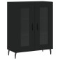 vidaXL Highboard Schwarz 69,5x34x180 cm Holzwerkstoff vidaXL Highboard Schwarz 69,5x34x180 cm Holzwerkstoff
