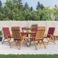 vidaXL Gartenstühle mit Kissen 6 Stk. Massivholz Teak vidaXL Gartenstühle mit Kissen 6 Stk. Massivholz Teak
