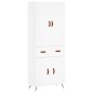 vidaXL Highboard Weiß 69,5x34x180 cm Holzwerkstoff vidaXL Highboard Weiß 69,5x34x180 cm Holzwerkstoff
