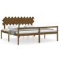 vidaXL Massivholzbett mit Kopfteil Honigbraun 200x200 cm vidaXL Massivholzbett mit Kopfteil Honigbraun 200x200 cm