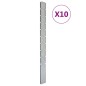 vidaXL Zaunpfosten 10 Stk. Silbern 240 cm Verzinkter Stahl vidaXL Zaunpfosten 10 Stk. Silbern 240 cm Verzinkter Stahl