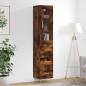 vidaXL Highboard Räuchereiche 34,5x34x180 cm Holzwerkstoff vidaXL Highboard Räuchereiche 34,5x34x180 cm Holzwerkstoff
