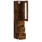 vidaXL Highboard Räuchereiche 34,5x34x180 cm Holzwerkstoff vidaXL Highboard Räuchereiche 34,5x34x180 cm Holzwerkstoff
