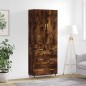vidaXL Highboard Räuchereiche 69,5x34x180 cm Holzwerkstoff vidaXL Highboard Räuchereiche 69,5x34x180 cm Holzwerkstoff