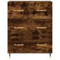 vidaXL Highboard Räuchereiche 69,5x34x180 cm Holzwerkstoff vidaXL Highboard Räuchereiche 69,5x34x180 cm Holzwerkstoff