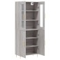 vidaXL Highboard Grau Sonoma 69,5x34x180 cm Holzwerkstoff vidaXL Highboard Grau Sonoma 69,5x34x180 cm Holzwerkstoff