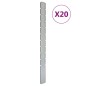 vidaXL Zaunpfosten 20 Stk. Silbern 260 cm Verzinkter Stahl vidaXL Zaunpfosten 20 Stk. Silbern 260 cm Verzinkter Stahl