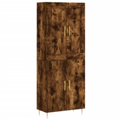vidaXL Highboard Räuchereiche 69,5x34x180 cm Holzwerkstoff
