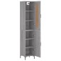 vidaXL Highboard Grau Sonoma 34,5x34x180 cm Holzwerkstoff vidaXL Highboard Grau Sonoma 34,5x34x180 cm Holzwerkstoff
