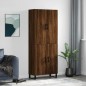 Highboard Braun Eichen-Optik 69,5x34x180 cm Holzwerkstoff Highboard Braun Eichen-Optik 69,5x34x180 cm Holzwerkstoff