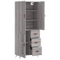 vidaXL Highboard Grau Sonoma 69,5x34x180 cm Holzwerkstoff vidaXL Highboard Grau Sonoma 69,5x34x180 cm Holzwerkstoff