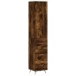 vidaXL Highboard Räuchereiche 34,5x34x180 cm Holzwerkstoff vidaXL Highboard Räuchereiche 34,5x34x180 cm Holzwerkstoff