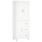 vidaXL Highboard Weiß 69,5x34x180 cm Holzwerkstoff vidaXL Highboard Weiß 69,5x34x180 cm Holzwerkstoff