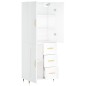 vidaXL Highboard Weiß 69,5x34x180 cm Holzwerkstoff vidaXL Highboard Weiß 69,5x34x180 cm Holzwerkstoff