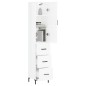 vidaXL Highboard Hochglanz-Weiß 34,5x34x180 cm Holzwerkstoff vidaXL Highboard Hochglanz-Weiß 34,5x34x180 cm Holzwerkstoff