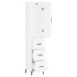 vidaXL Highboard Hochglanz-Weiß 34,5x34x180 cm Holzwerkstoff vidaXL Highboard Hochglanz-Weiß 34,5x34x180 cm Holzwerkstoff