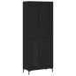 vidaXL Highboard Schwarz 69,5x34x180 cm Holzwerkstoff vidaXL Highboard Schwarz 69,5x34x180 cm Holzwerkstoff