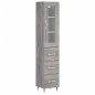 vidaXL Highboard Grau Sonoma 34,5x34x180 cm Holzwerkstoff vidaXL Highboard Grau Sonoma 34,5x34x180 cm Holzwerkstoff