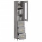 vidaXL Highboard Grau Sonoma 34,5x34x180 cm Holzwerkstoff vidaXL Highboard Grau Sonoma 34,5x34x180 cm Holzwerkstoff