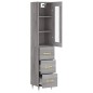 vidaXL Highboard Grau Sonoma 34,5x34x180 cm Holzwerkstoff vidaXL Highboard Grau Sonoma 34,5x34x180 cm Holzwerkstoff