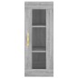 vidaXL Highboard Grau Sonoma 34,5x34x180 cm Holzwerkstoff vidaXL Highboard Grau Sonoma 34,5x34x180 cm Holzwerkstoff